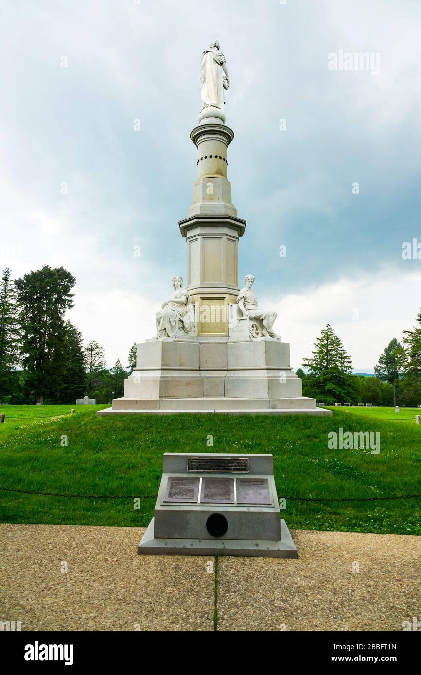 Soldiers National Monument Memorial a Gettysburg National Civil War Battlefield Military Park Pennsylvania PA Foto Stock