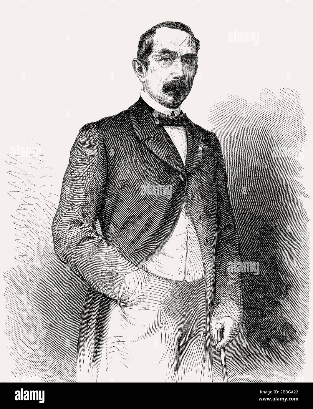 Manuel Gutiérrez de la Concha e Irigoyen, 1st Marchese di Duero, 1808-1874, politico spagnolo Foto Stock