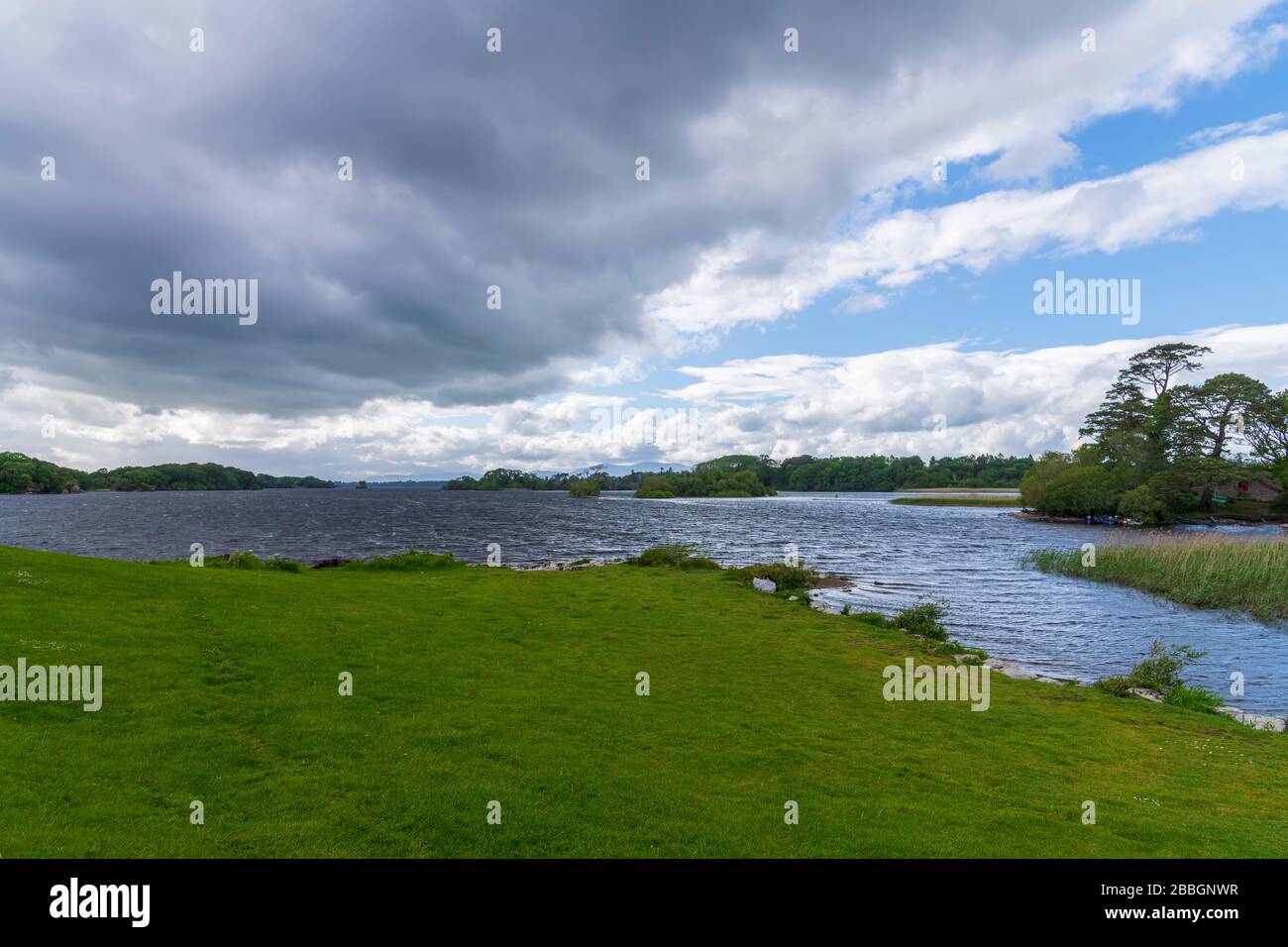 Lough Leane - Lago Leane - sul Ring di Kerry a Killarney Irlanda Foto Stock