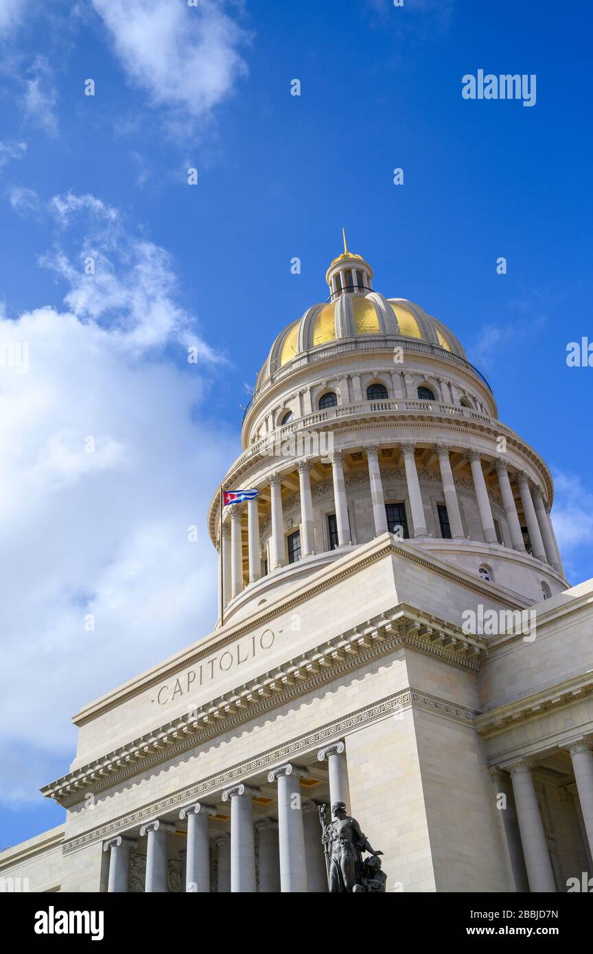 El Capitolio, o il palazzo del Campidoglio, l'Avana, Cuba Foto Stock