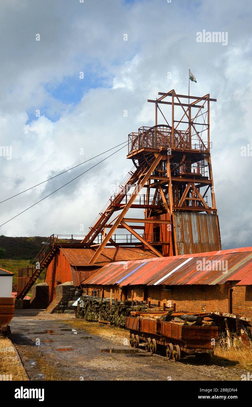 Big Pit National Coal Museum di Blaenavon, Torfeen, Galles Foto Stock