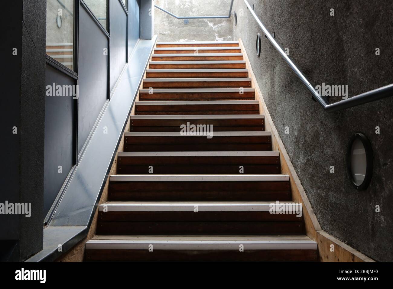 Escalier. Théâtre Montjoie. Salle de Spectacle. Saint-Gervais-les-Bains. Alta Savoia. Francia. Foto Stock