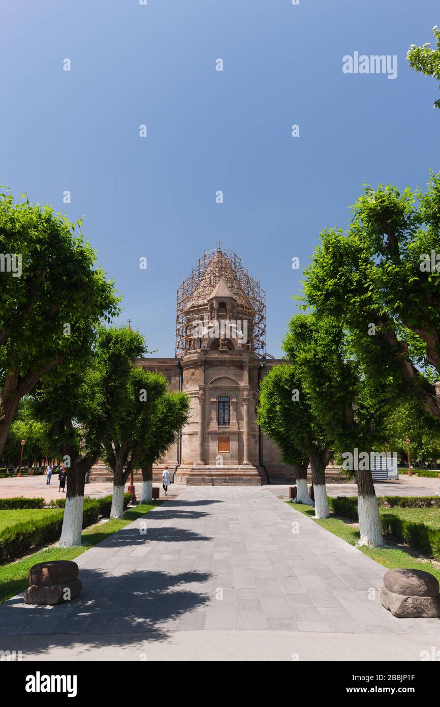 Sede madre di Sant'Etchmiadzin, Cattedrale del complesso di Echmiadzin, chiesa ortodossa armena, Echmiadzin, Vagharshapat, Yerevan, Armenia, Caucaso, Asia Foto Stock