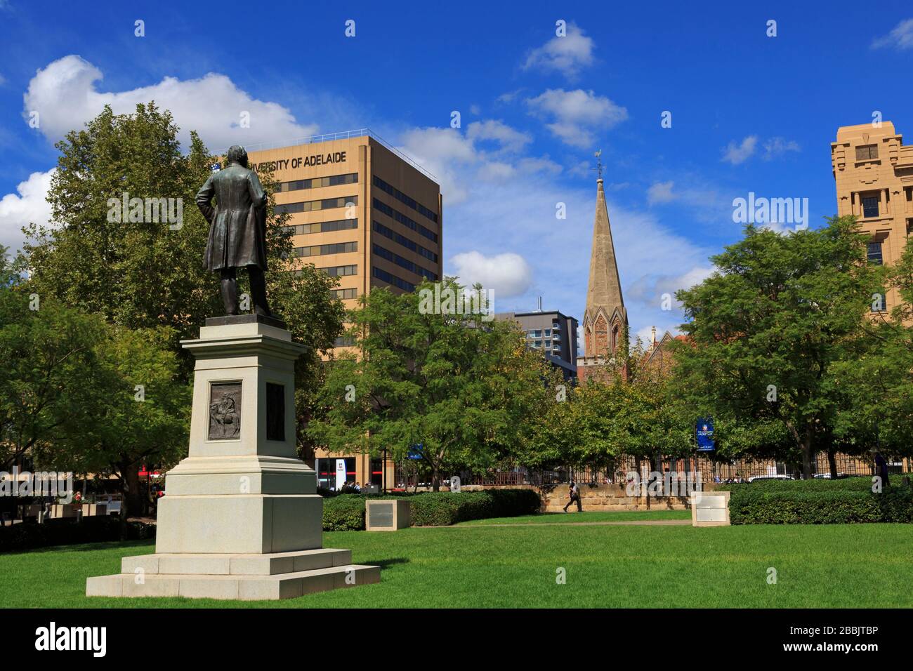 Thomas Elder statua, presso l Università di Adelaide, Adelaide, South Australia, Australia Foto Stock