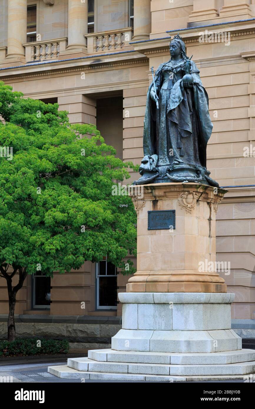 Statua di Queen Victoria, Treasury Casino, Brisbane, Queensland, Australia Foto Stock