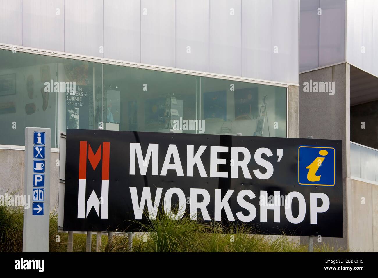 Makers' Workshop, Central Business District, Burnie City, Tasmania, Australia Foto Stock