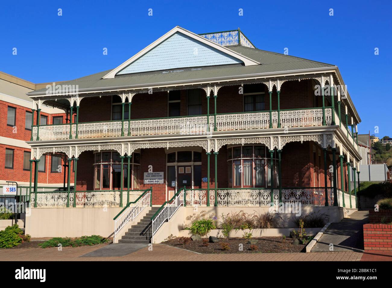 Stazione di polizia, Burnie, Tasmania, Australia Foto Stock