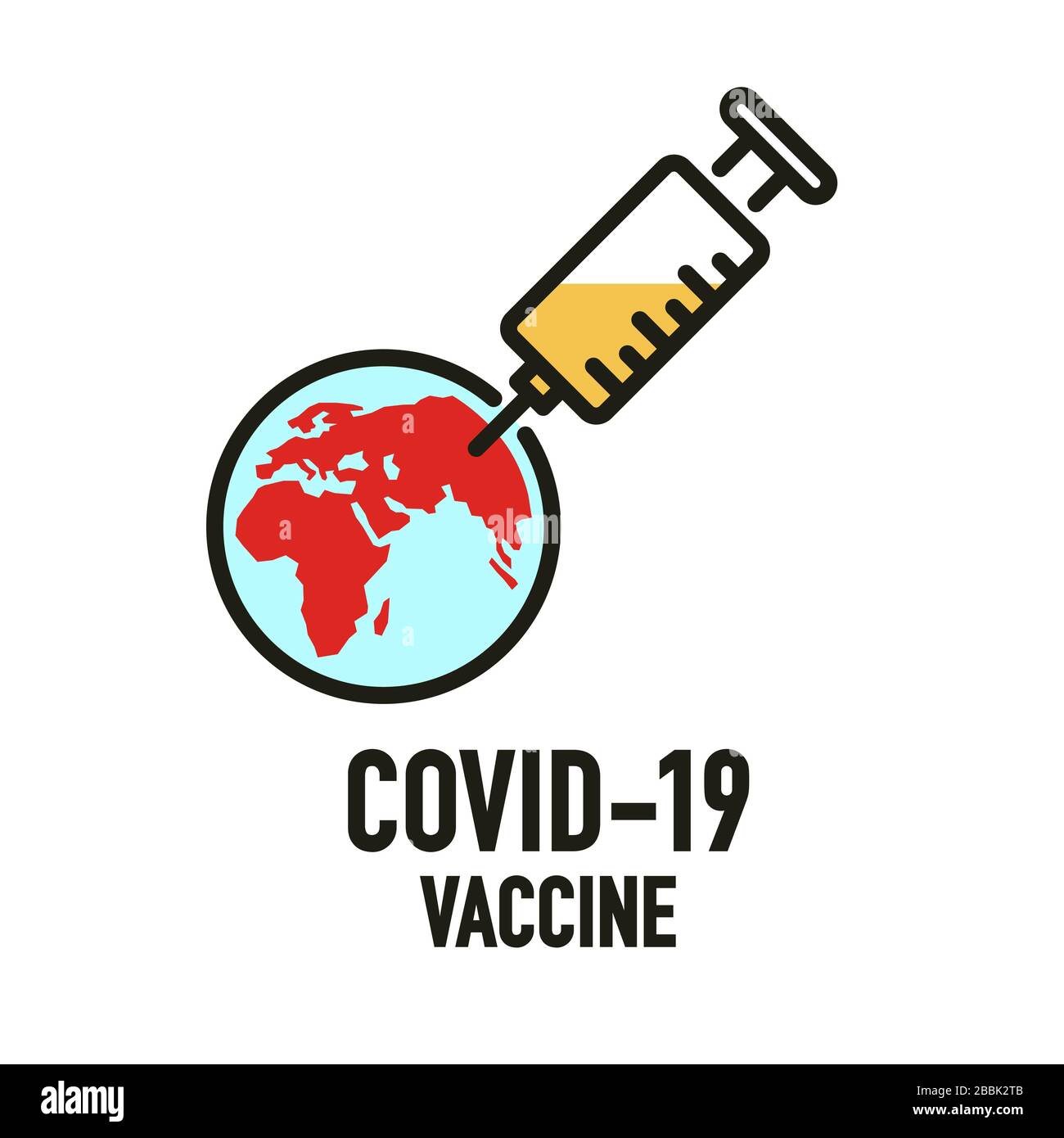 covid-19, icona, vaccino, virus, coronavirus, medico, vaccinazione covid-19, protezione, malattia, concetto, cina, epidemia, focolaio, influenza, corona, inf Illustrazione Vettoriale