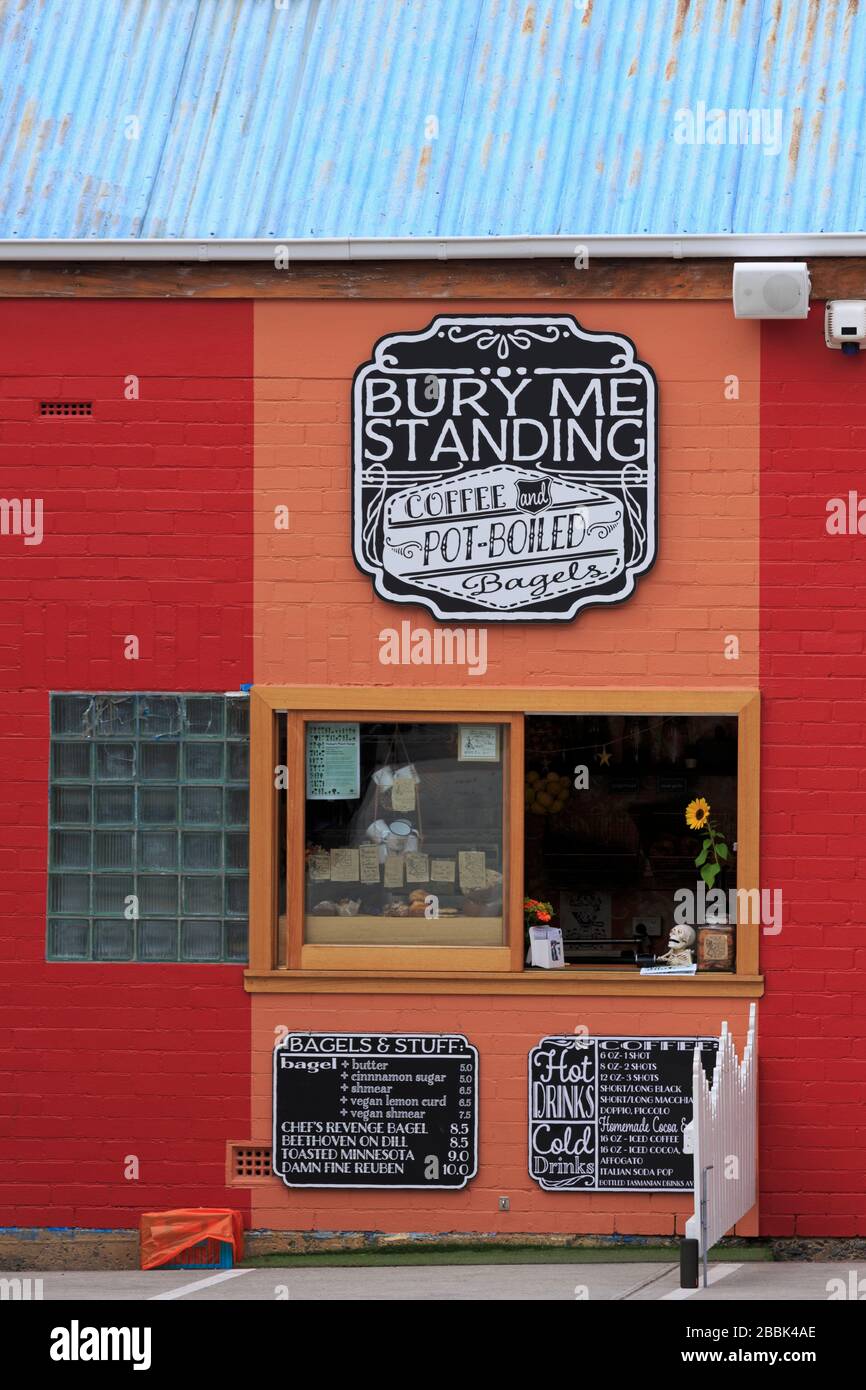 Coffee House, Bathurst Street, Hobart, Tasmania Island, Australia Foto Stock