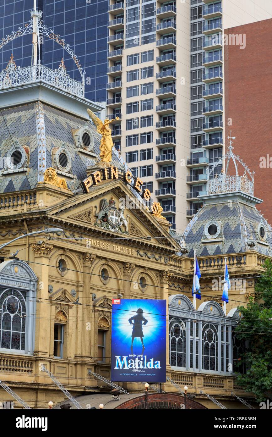 Princess Theatre, Melbourne, Victoria, Australia Foto Stock