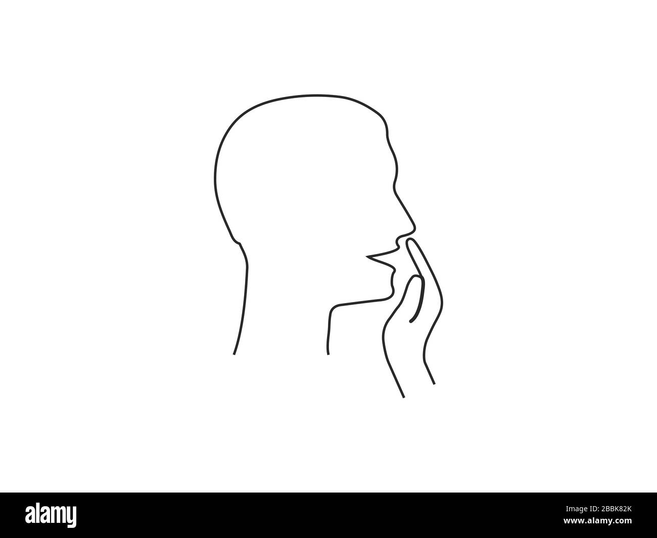 Affaticamento, icona stanchezza. Illustrazione vettoriale, design piatto. Illustrazione Vettoriale