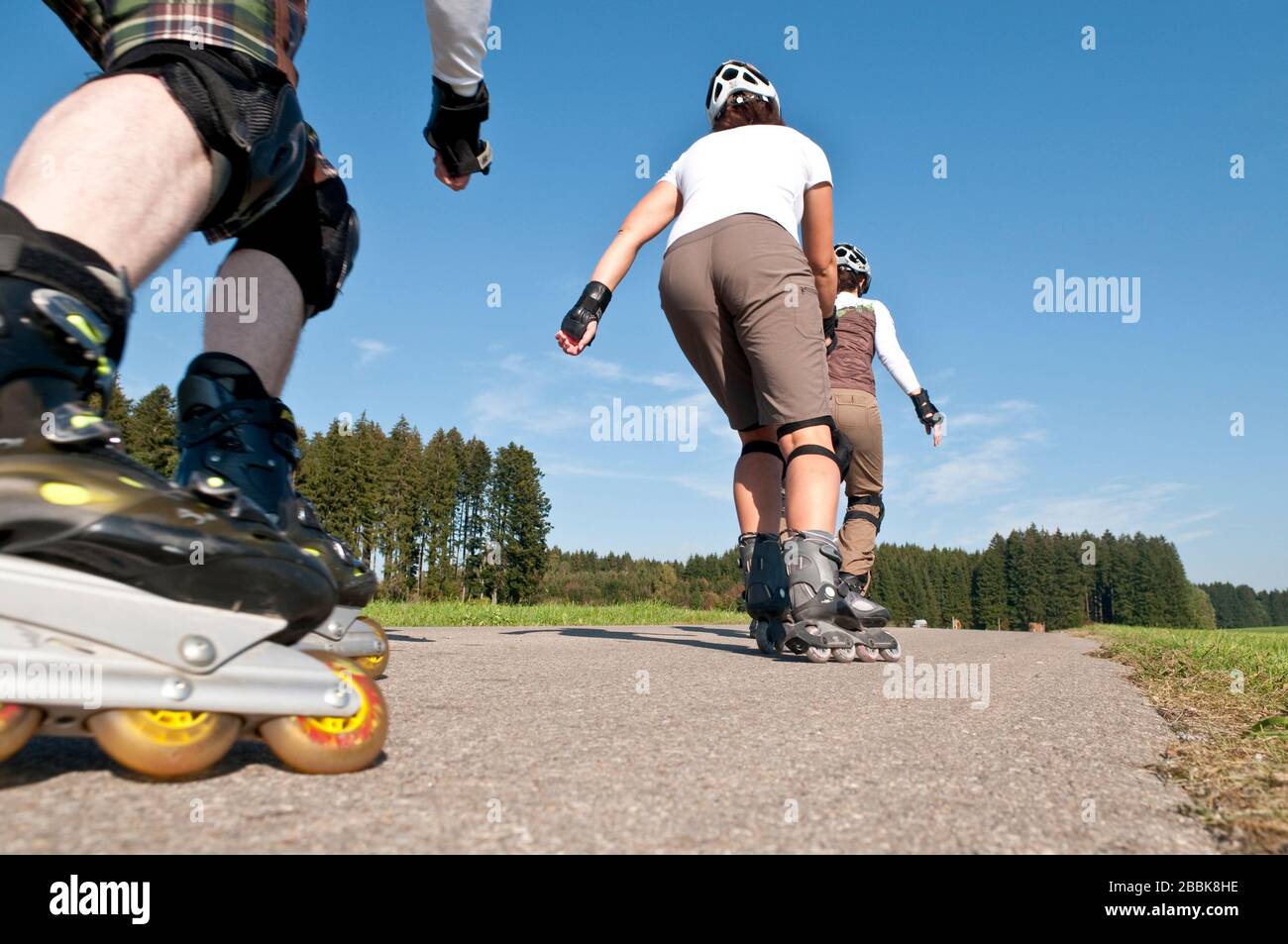 In natura con lame a rulli Foto Stock