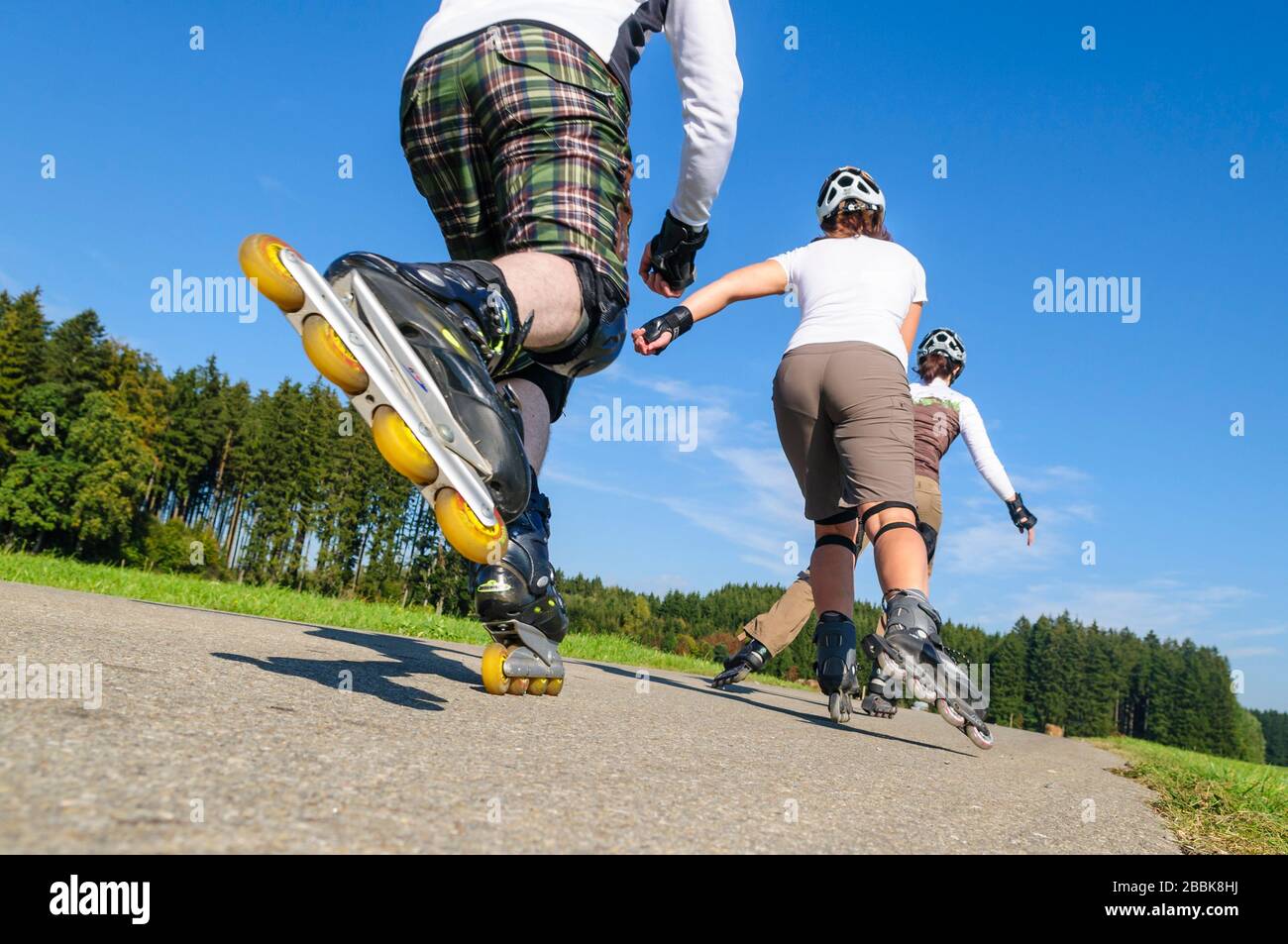 In natura con lame a rulli Foto Stock