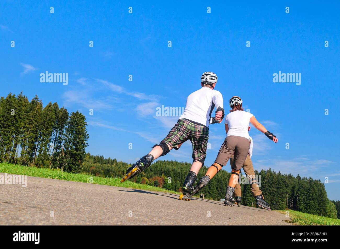 In natura con lame a rulli Foto Stock