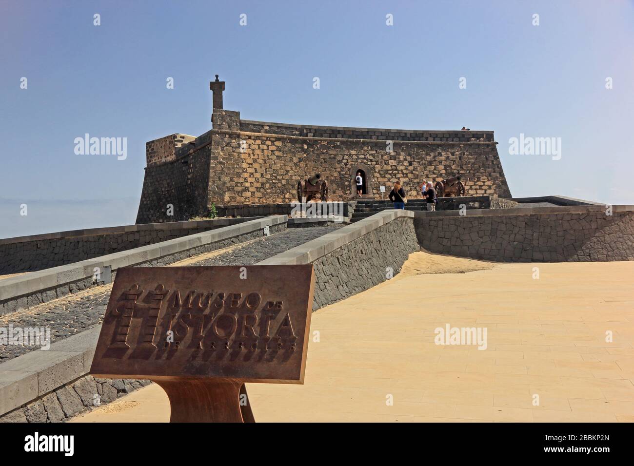 Museo de Historia de Arrecife ospitato a Castillo de San Gabriel, Arrecife, Lanzarote Foto Stock