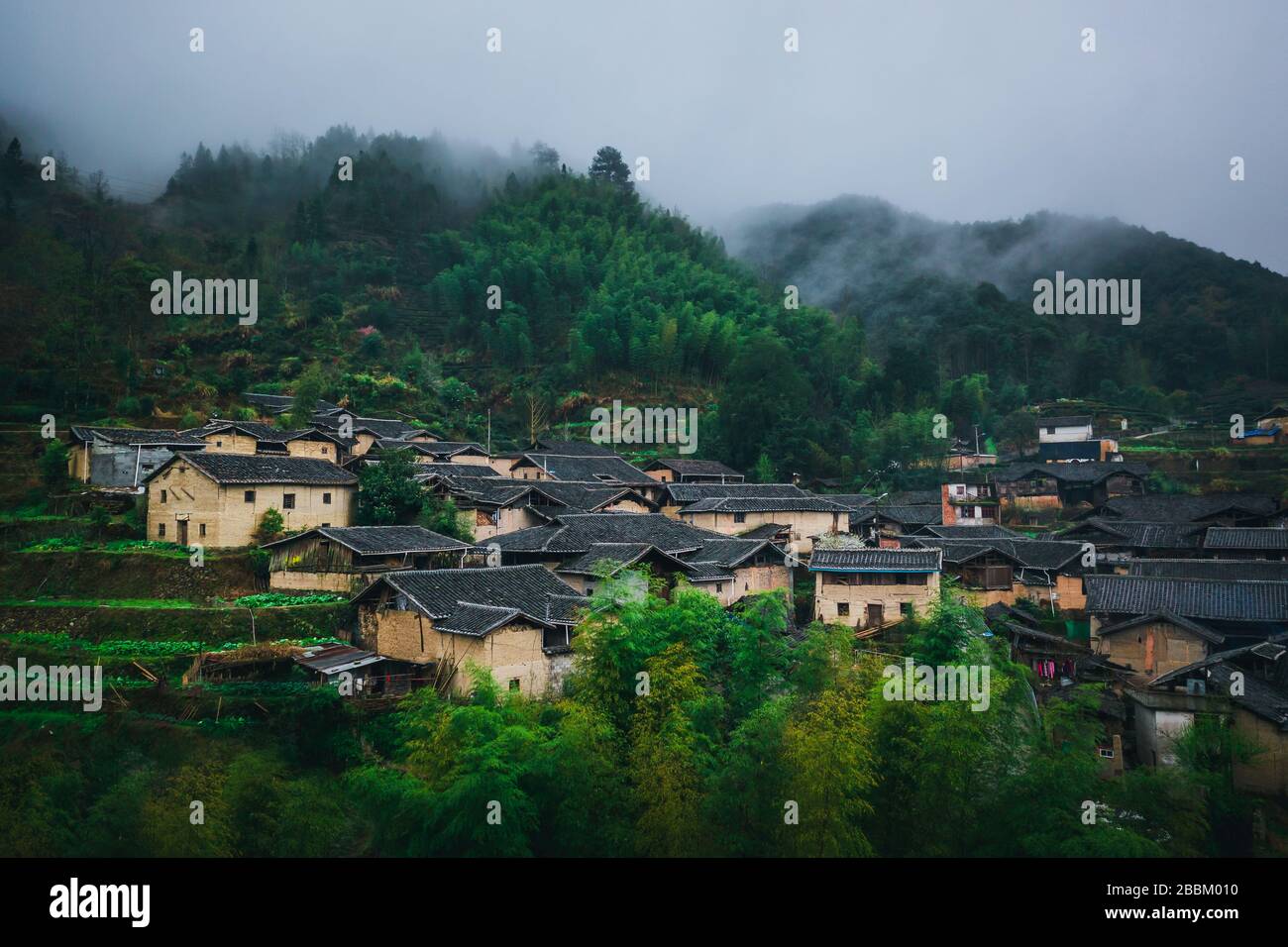 Paesaggio naturale del villaggio tradizionale e storico della Cina Foto Stock