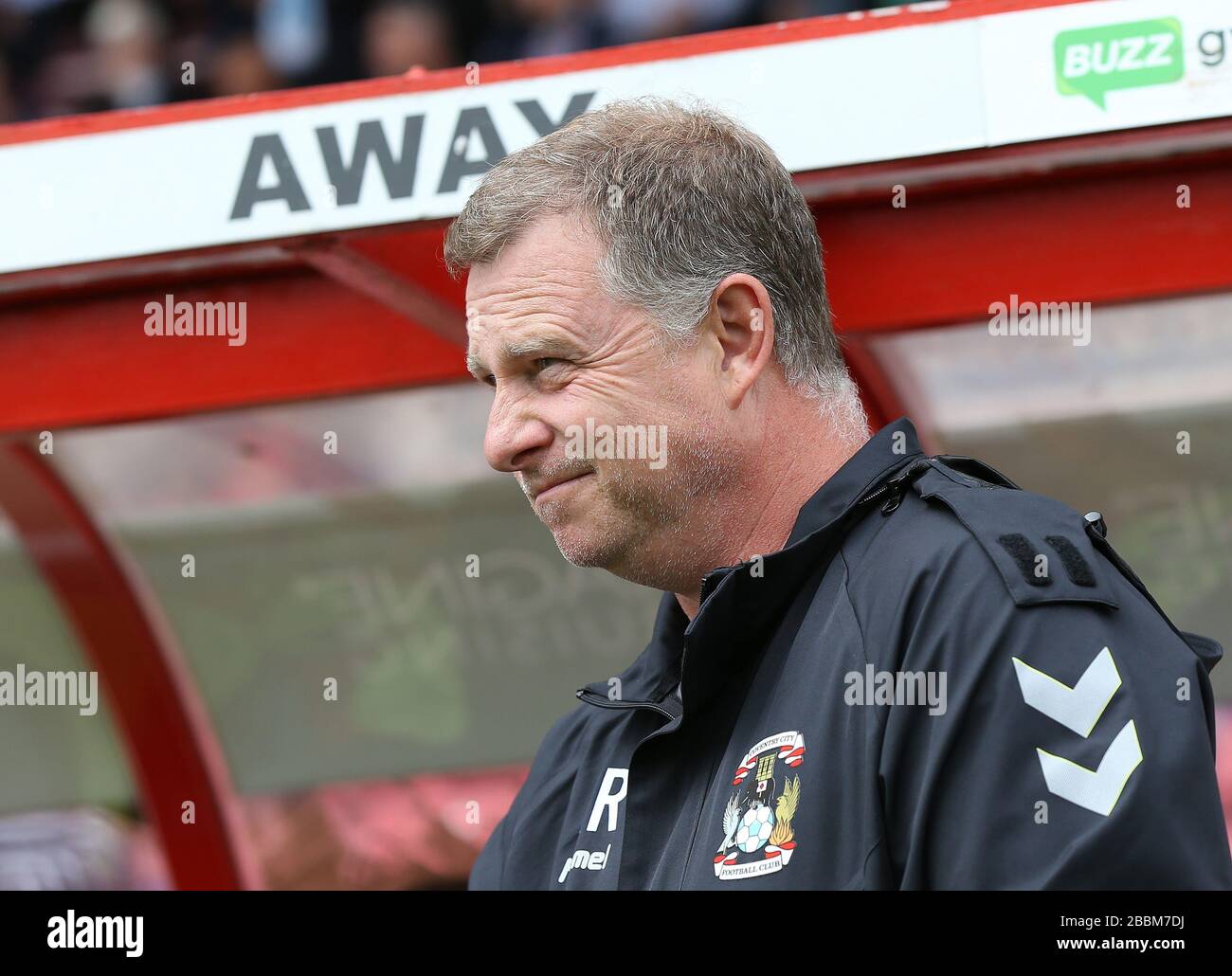 Mark Robins, responsabile della città di Coventry, durante la partita pre-stagionale presso la zona della contea di Energy Check Foto Stock