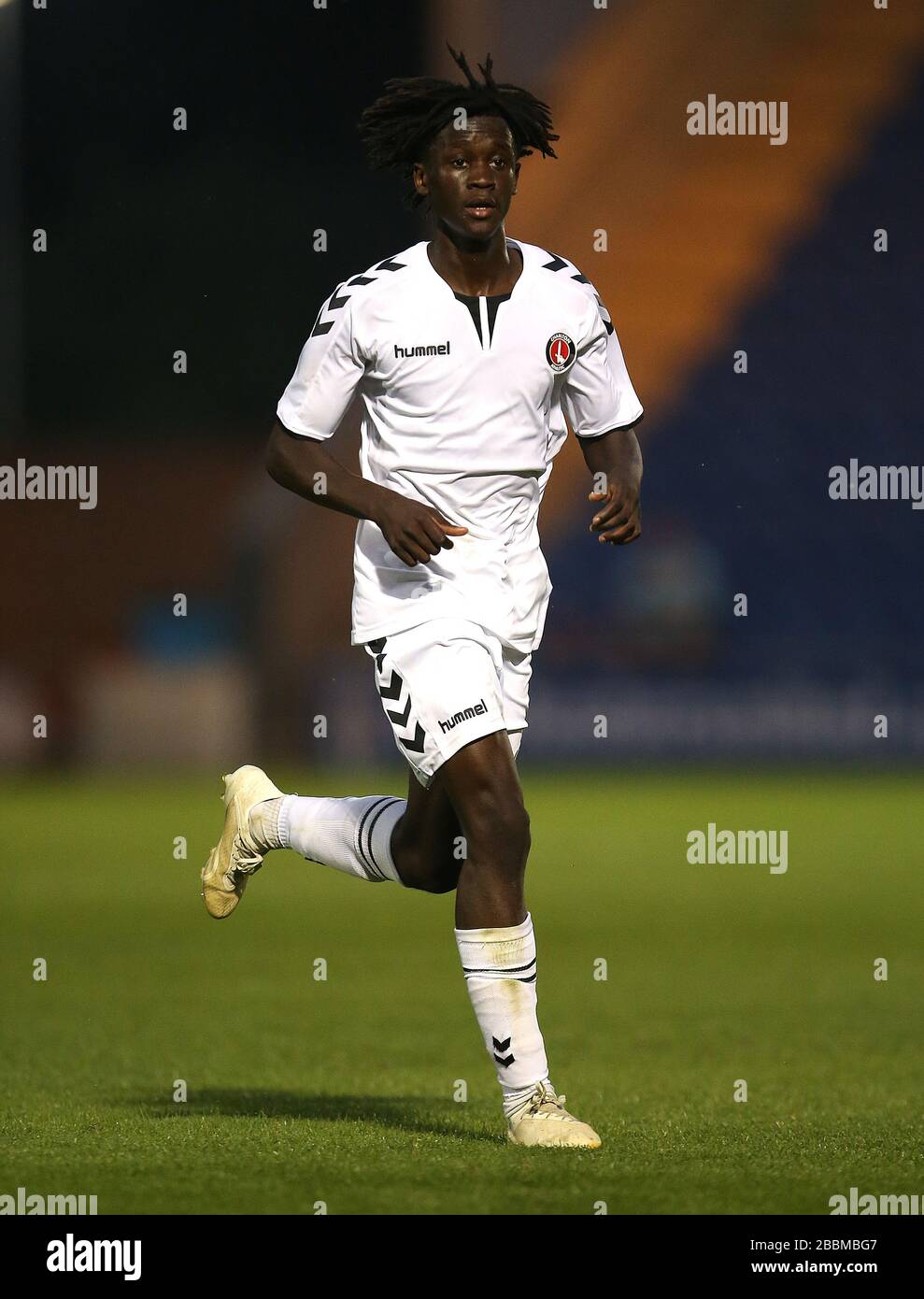 La Junior Qualitirna di Charlton Athletic durante la partita di qualificazione della Europa League a Belle Vue, Rhyl. PREMERE ASSOCIAZIONE foto. Data immagine: Giovedì 25 luglio 2019. Vedi la storia PA CALCIO Connahs. Photo credit dovrebbe leggere: Peter Byrne/PA filo Foto Stock