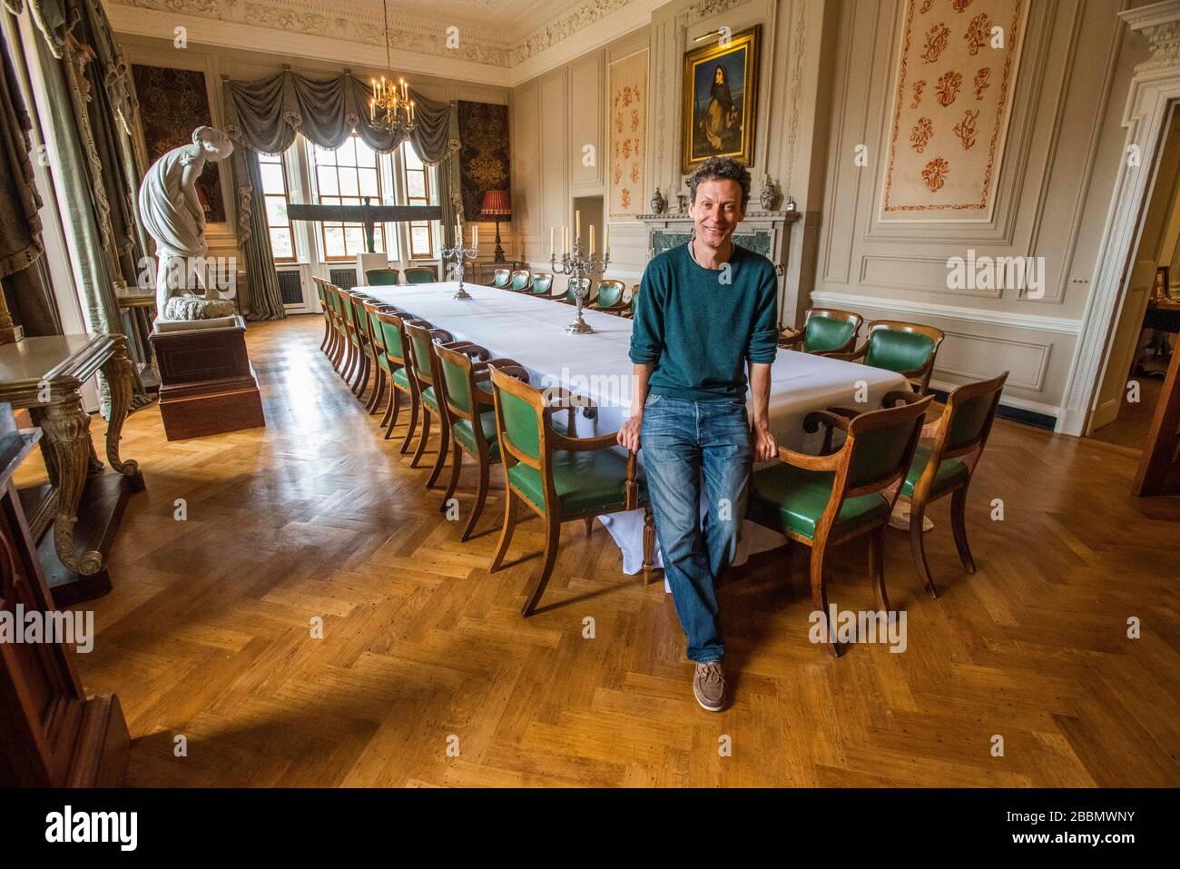 Marchmont House Scottish Borders con Hugo Burge (proprietario) Foto Stock