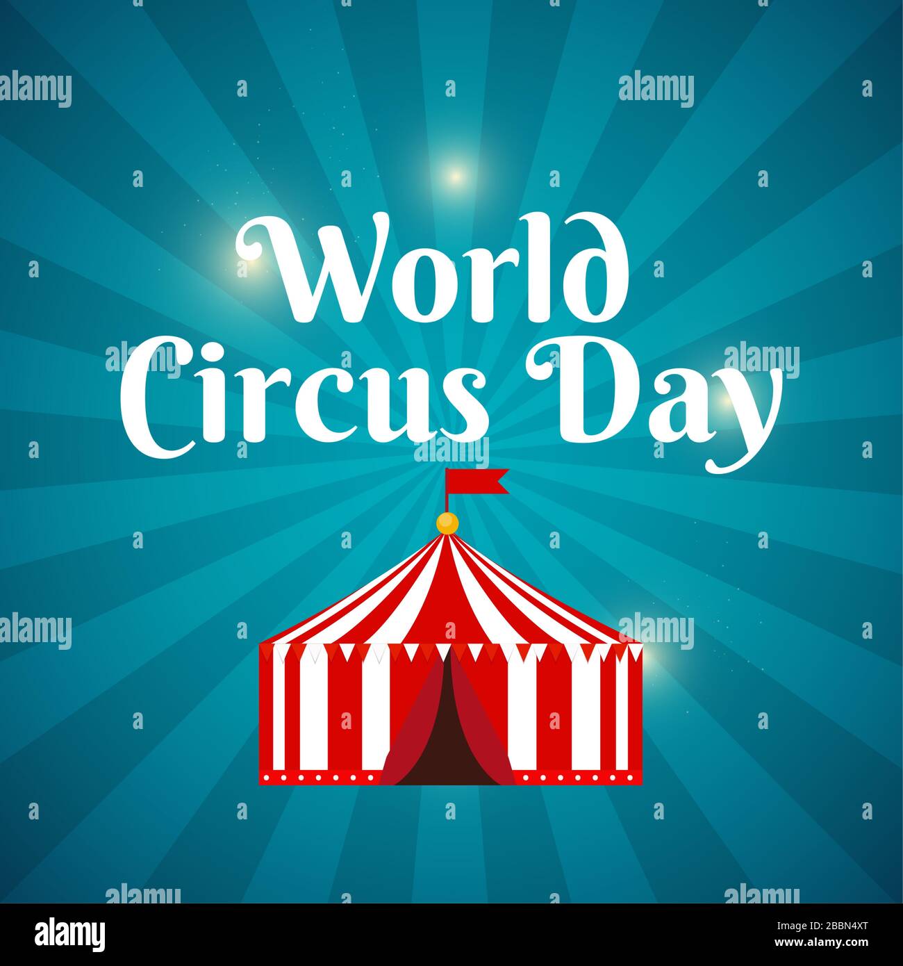 World Circus Day background Illustrazione Illustrazione Vettoriale