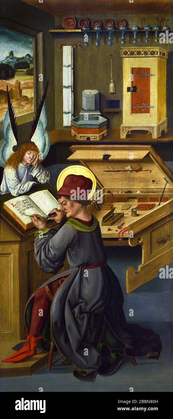 San Matteo Evangelista 1478 Gabriel Mälesskircher ca. 1430, Monaco di Baviera, 1495, tedesco, Germania. Foto Stock