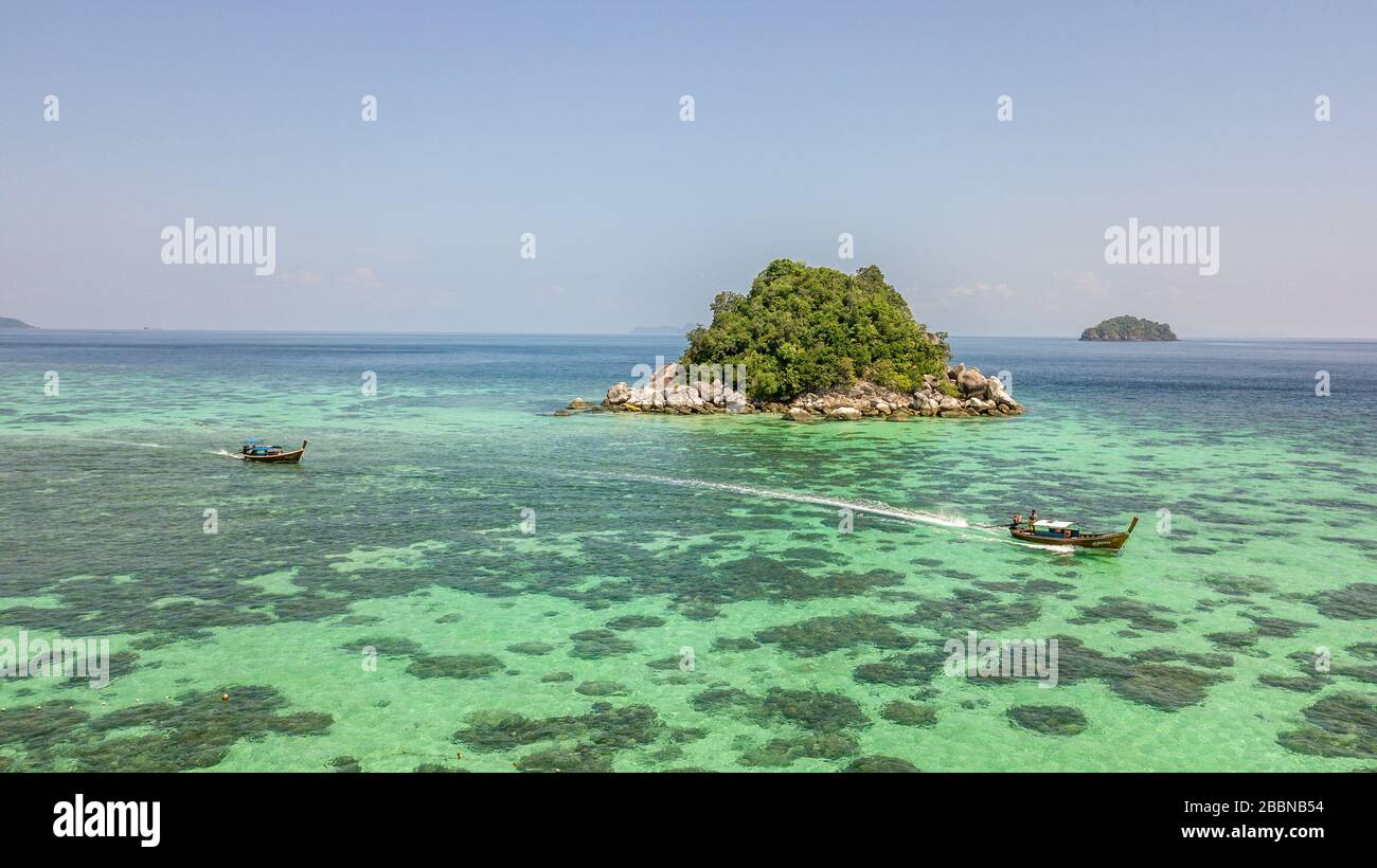 Guyam Isola di Siargao Phillipines veduta aerea Foto Stock