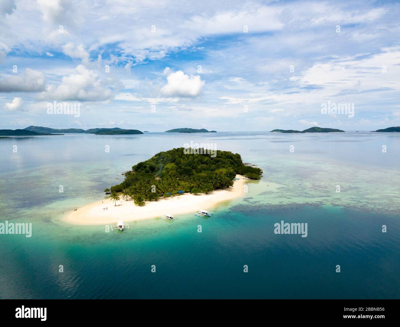Guyam Isola di Siargao Phillipines veduta aerea Foto Stock