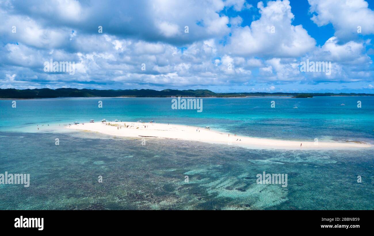 Guyam Isola di Siargao Phillipines veduta aerea Foto Stock