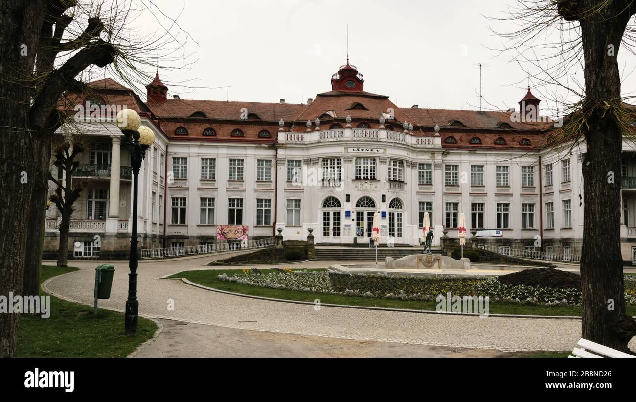 Elisabethbad Karlovy Vary Repubblica Ceca Foto Stock