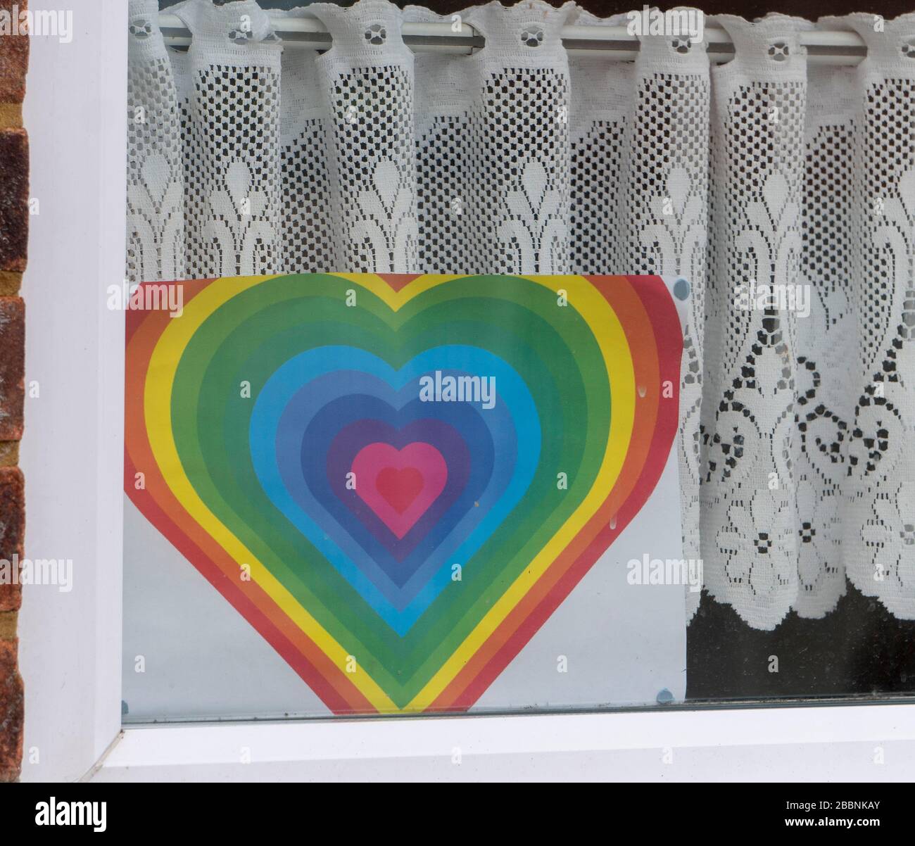 covid 19 arcobaleni Foto Stock