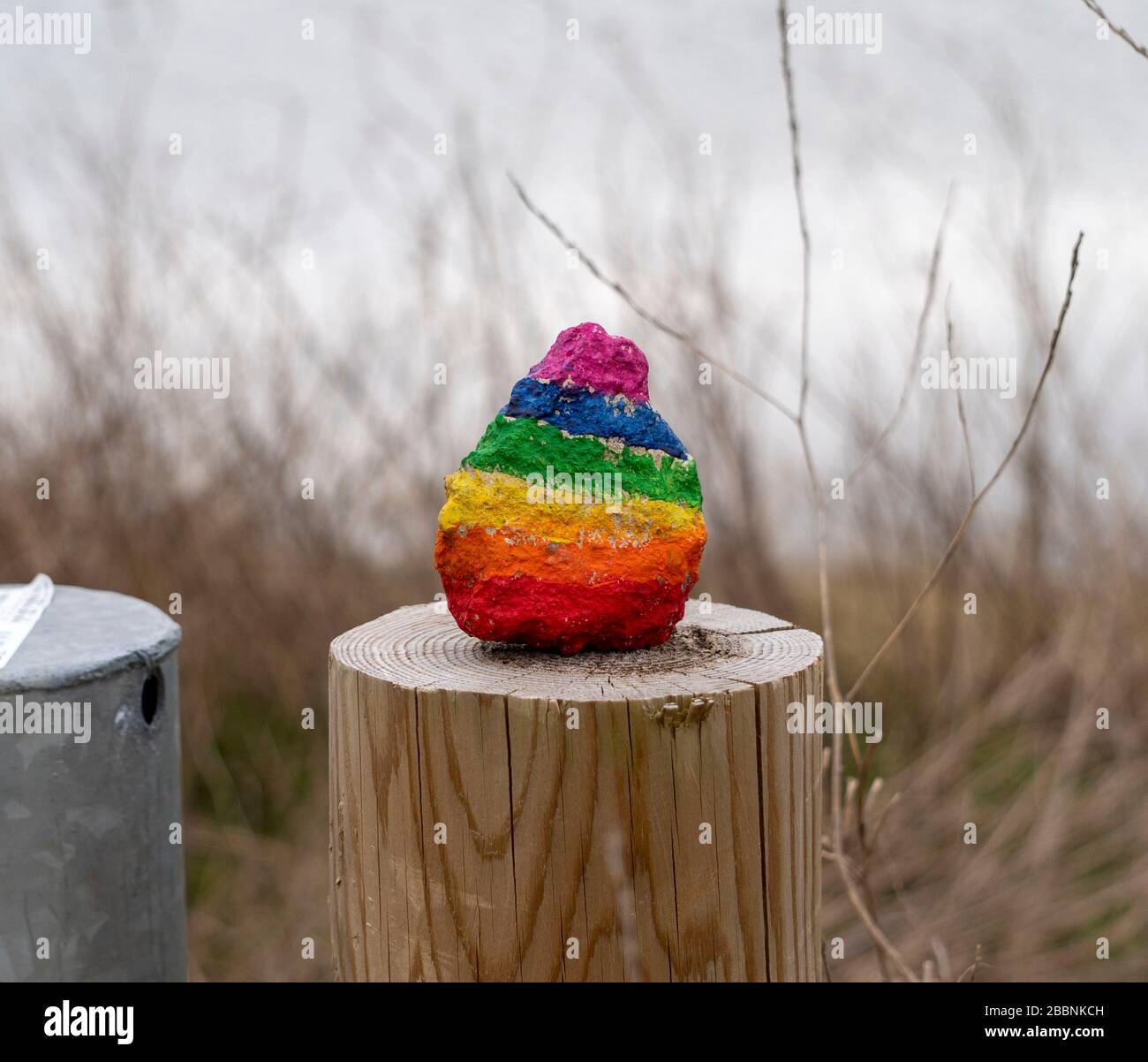 covid 19 arcobaleni Foto Stock