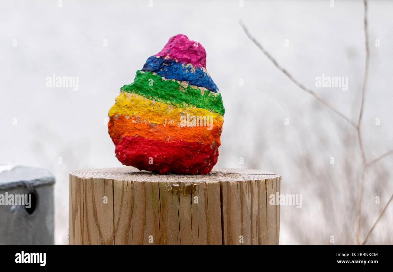 covid 19 arcobaleni Foto Stock