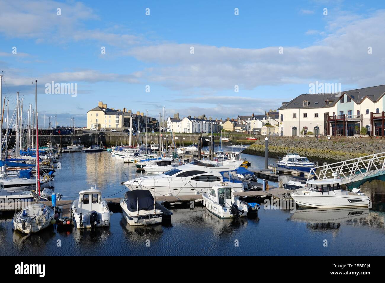 Il porto di Aberystwyth, Galles Foto Stock
