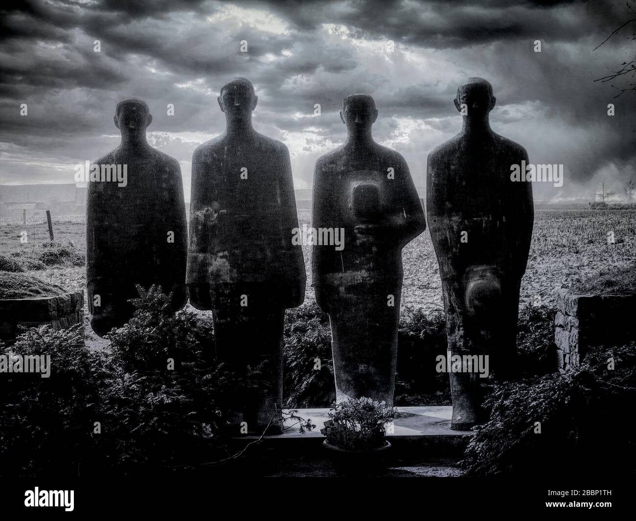 Langemark German Military Cemetery Belgio Foto Stock