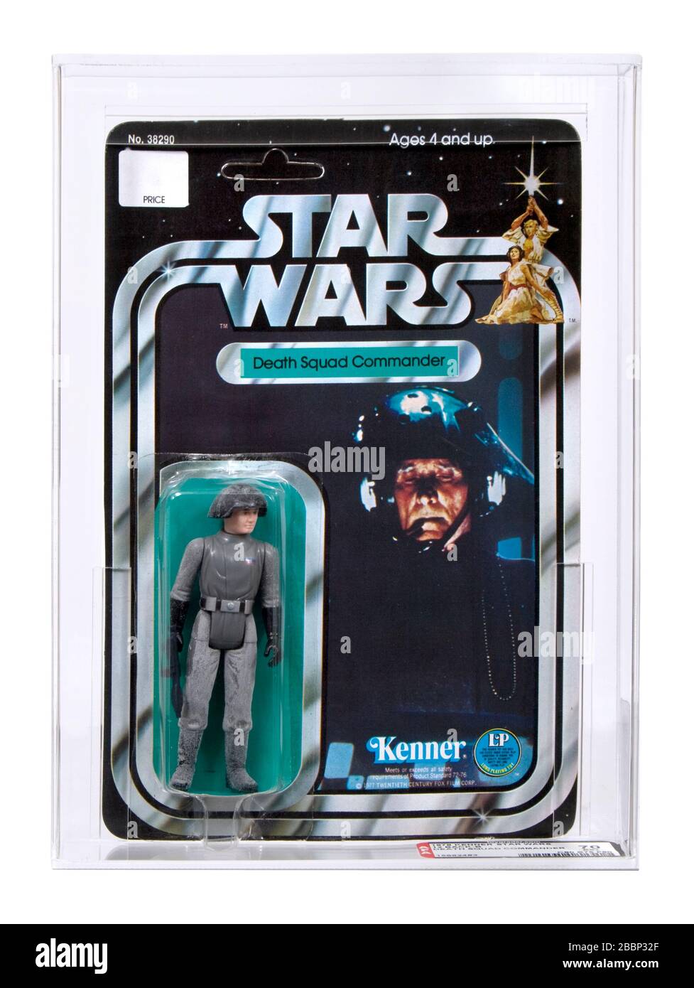 1978 Kenner Vintage Star Wars Death Squad Commander 12 Back-B AFA 70 EX+ cardata Action Figure MOC Foto Stock