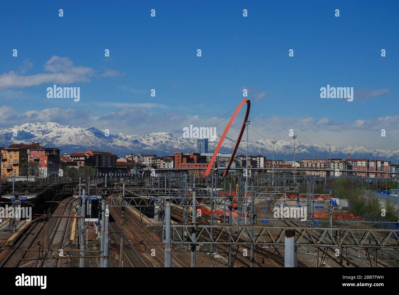 L'Arco Olimpico di Torino Foto Stock