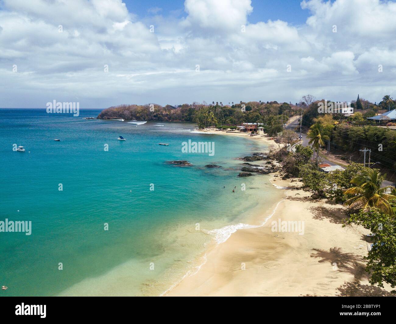 Siargao Island Paradise nelle Filippine vista aerea Foto Stock