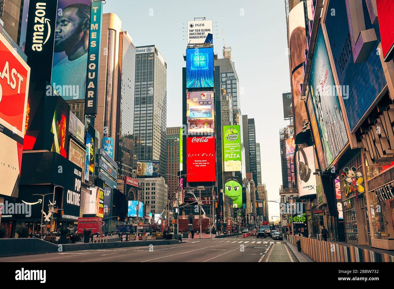 Times Square vuoto Foto Stock