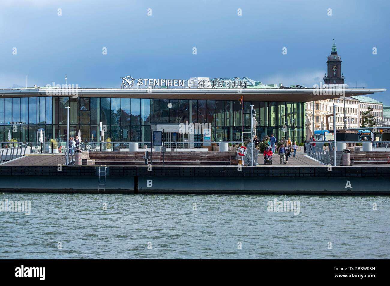 Stenpiren Restecentrum terminal hub dei trasporti pubblici a Goteborg, Svezia, Europa Foto Stock