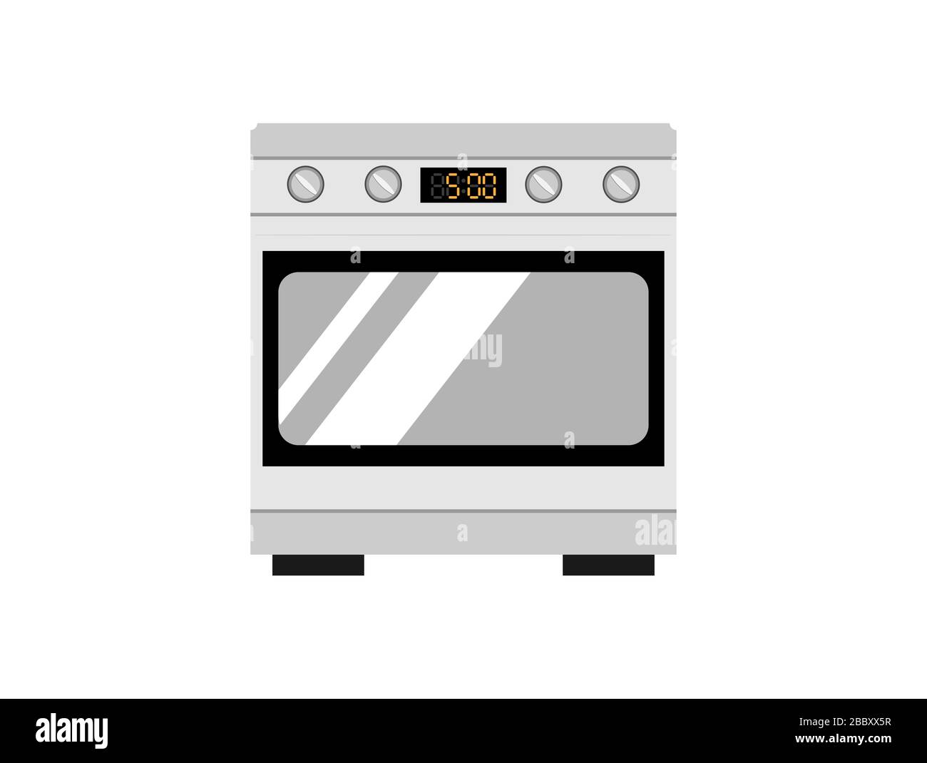 Cucina forno a gas vettore di disegno Foto stock - Alamy