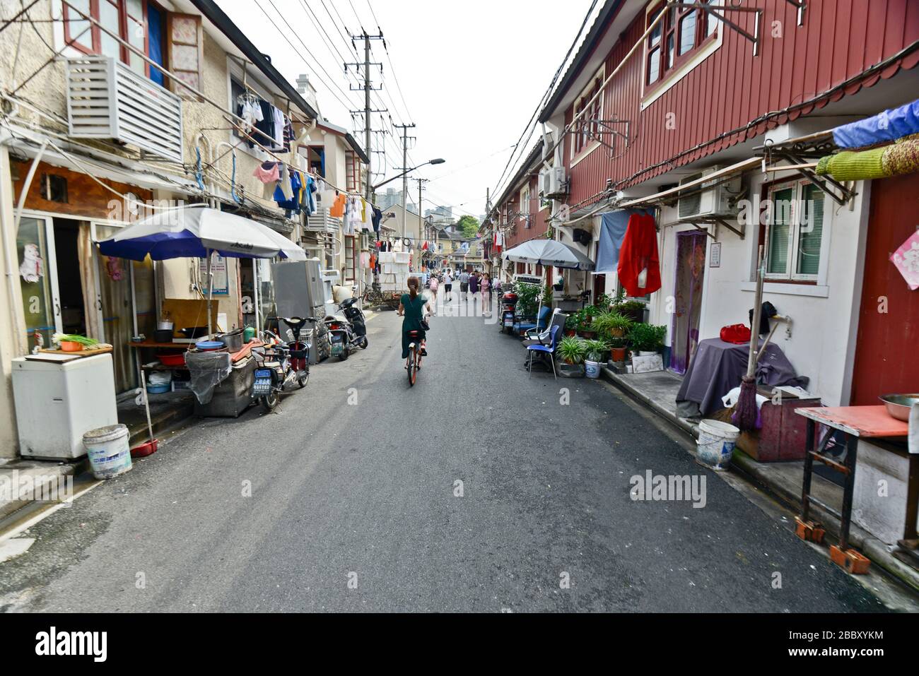 Città vecchia di Shanghai, Huangpu. Cina Foto Stock