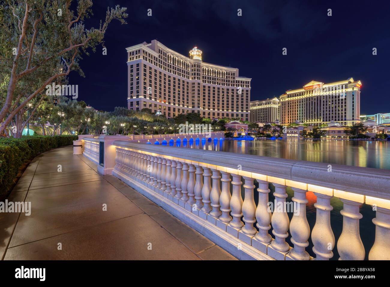 Bellagio hotel e casinò a Las Vegas, Nevada Foto Stock