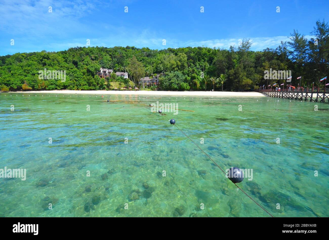 Paesaggio naturale di Sabah in Malesia Foto Stock