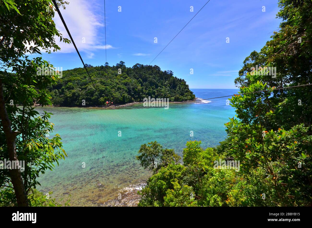 Paesaggio naturale di Sabah in Malesia Foto Stock