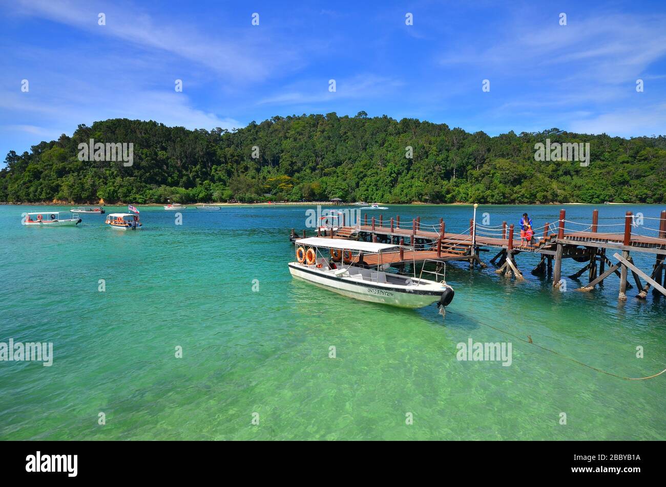 Paesaggio naturale di Sabah in Malesia Foto Stock