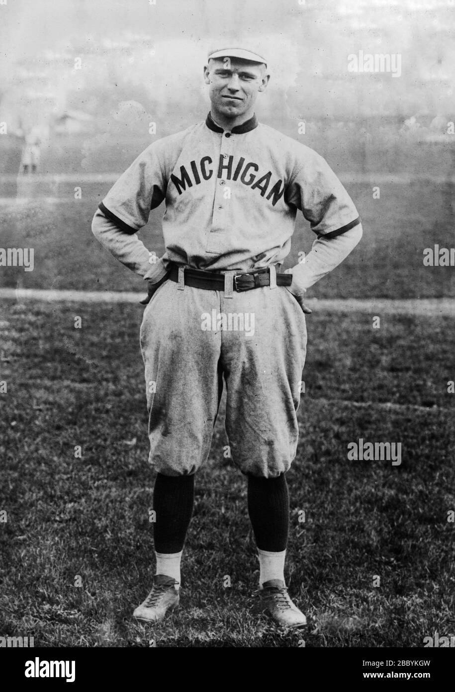 George Sisler, giocatore di baseball della University of Michigan ca. 1910-1915 Foto Stock