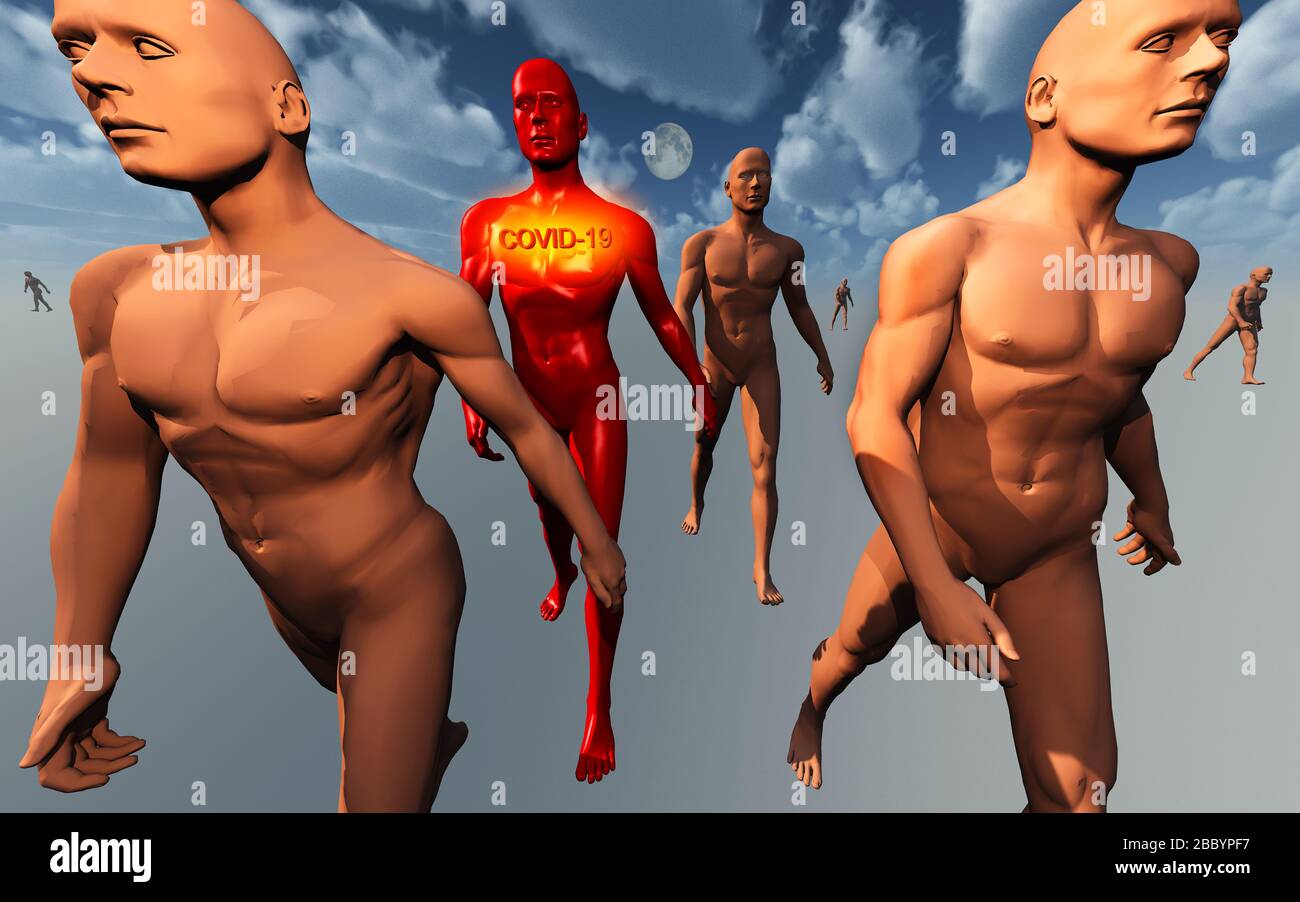 Portatori del COVID-19 , Coronavirus Foto Stock