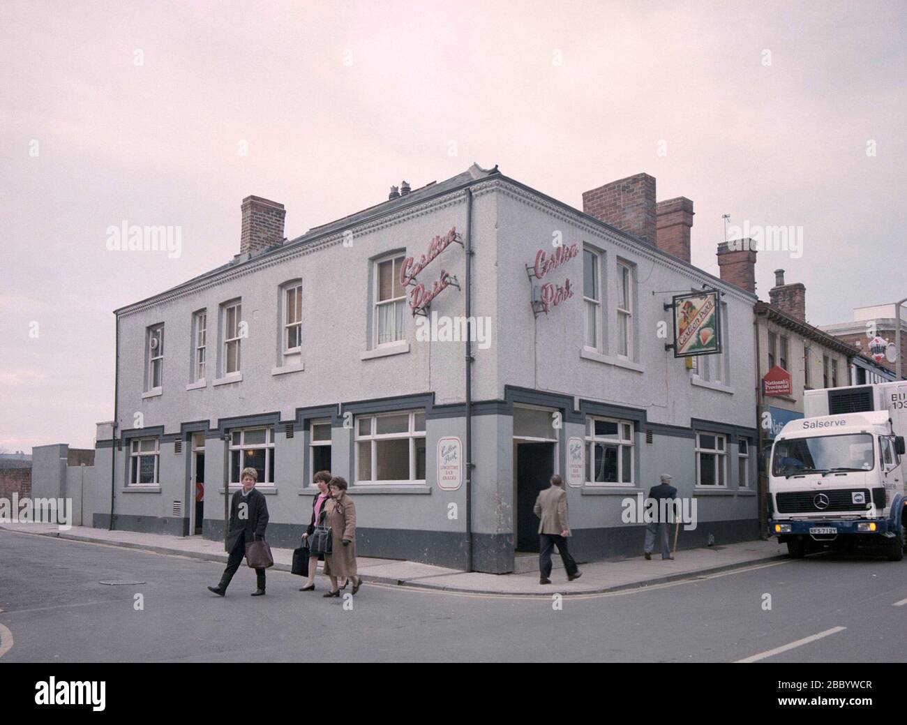 1986 Pub a Castleford, il secolo scorso, West Yorkshire, Inghilterra del Nord, Regno Unito Foto Stock