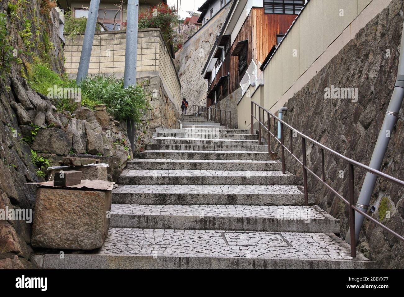 Città vecchia di Onomichi, Giappone. Destinazione di viaggio nella regione di Chugoku. Foto Stock