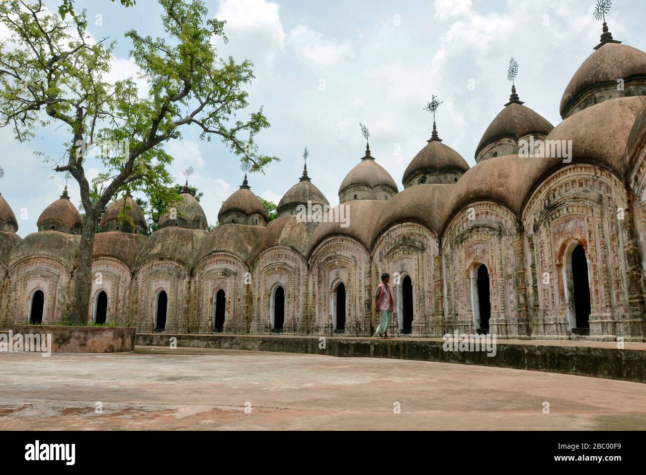 108 shiva tempio a bardhaman ovest bengala india Foto Stock